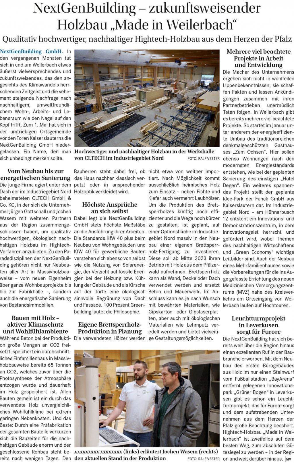 Zeitungsausress WOCHENBLATT Kaiserslautern